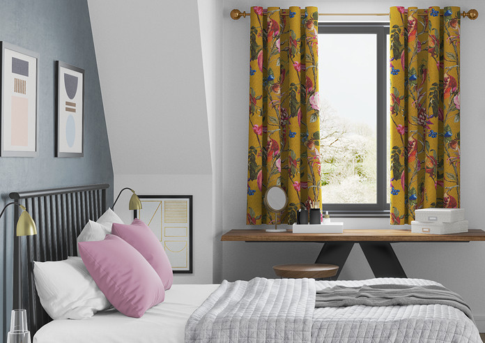 Kensington, Mustard - Made to Measure Curtains - Image 3